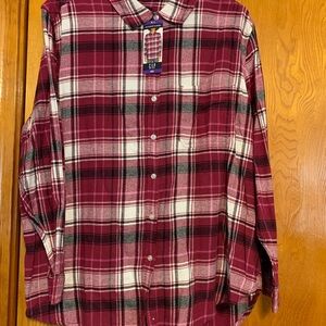 GAP Red and White Casual Button Down Shirt NEW